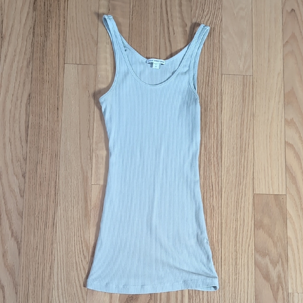 James Perse Ribbed Layering Tank 0 XS